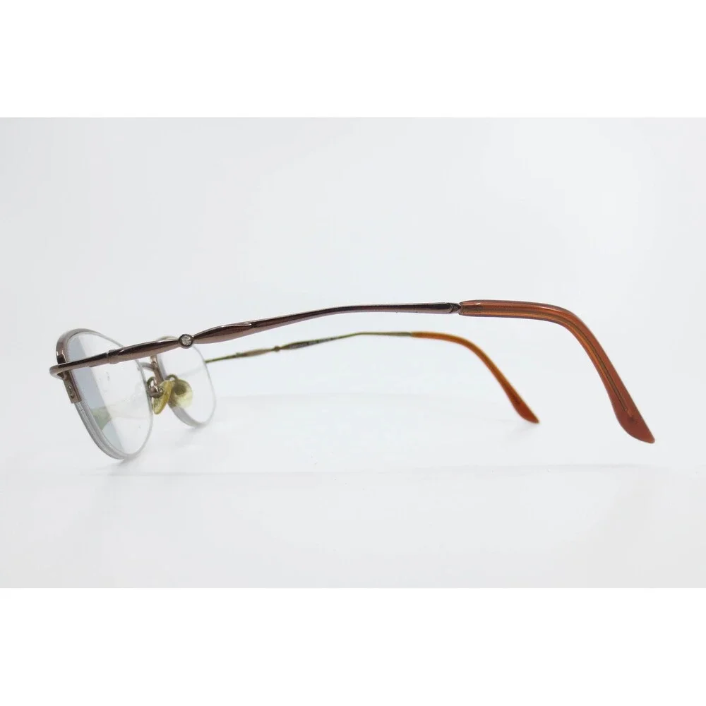Visage Cashmere BRN Brown Semi Rimless Oval Eyeglasses Frames LT23256415